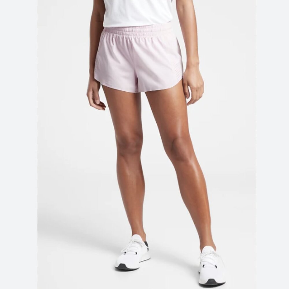 Athleta Hustle pink shorts